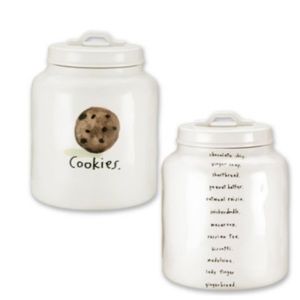 NEW Rae Dunn Boutique Cookies Chubby Canister Icon Sketch Magenta Ceramic Jar 🍪